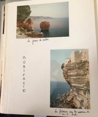 Old photographs from when my host mom visited Corsica. The rocks haven't changed much ;)