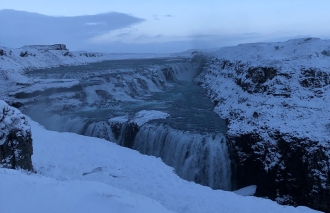 Gullfoss. Foss means falls. Most of the countryside that we witnessed looked like it could have been in Game of Thrones